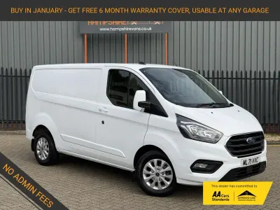 Begagnad Ford Transit Custom Limited 130 HK (95 kW) 2021 Vit Van