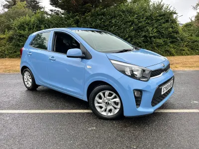 Used Kia Picanto 66 HP (48 kW) 2018 Blue Hatchback