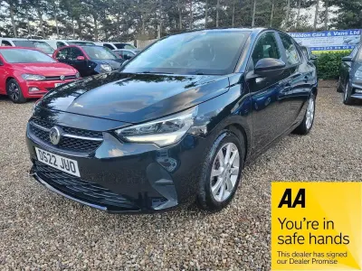 Used Vauxhall Corsa Edition 75 HP (55 kW) 2022 Black Hatchback