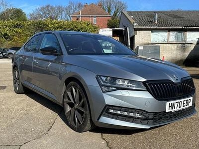 Used Skoda Superb SportlinePlus 150 HP (110 kW) 2020 Grey Hatchback