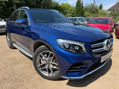 Used Mercedes GLC250 AMG line 211 HP (155 kW) 2018 Blue SUV