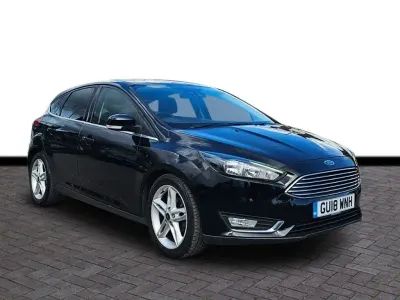 Used Ford Focus Titanium 125 HP (91 kW) 2018 Black Hatchback