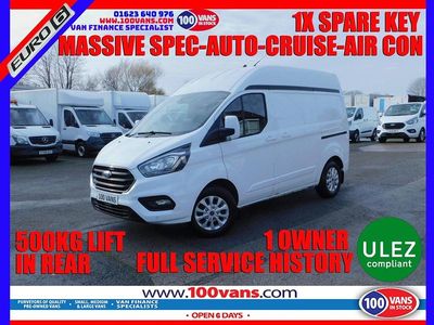 Used Ford Transit Custom Limited 130 HP (95 kW) 2022 White Van