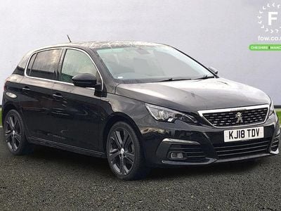 Black Used 2018 Peugeot 308 GT-line Hatchback | £8,499 (Fair price)
