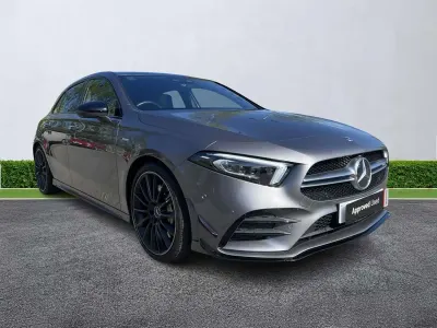 Begagnad Mercedes A35 AMG Premium Plus 2021 Grå Halvkombi
