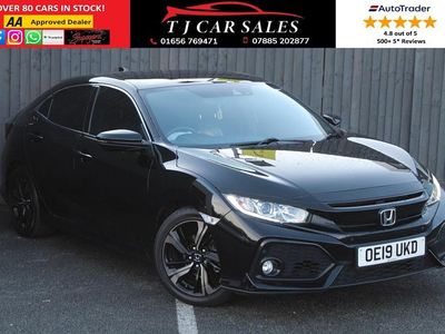 Black Used 2019 Honda Civic EX Hatchback | £12,495 (Fair price)