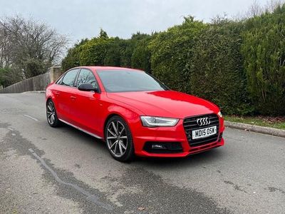 Used Audi A4 Black Edition 170 HP (125 kW) 2015 Red Sedan