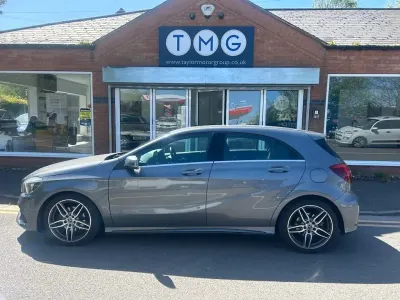 Used Mercedes A180 AMG line 122 HP (89 kW) 2017 Grey Hatchback