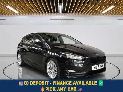 Black Used 2017 Ford Focus ST-Line Hatchback | £5,099 (Fair price)