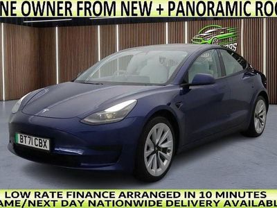 Blue Used 2021 Tesla Model 3 RWD Sedan | £20,777 (Fair price)