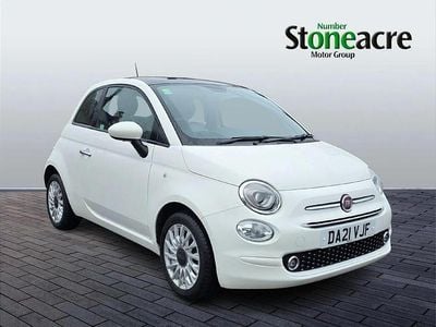 White Used 2021 Fiat 500 Lounge Hatchback | £9,695 (Fair price)