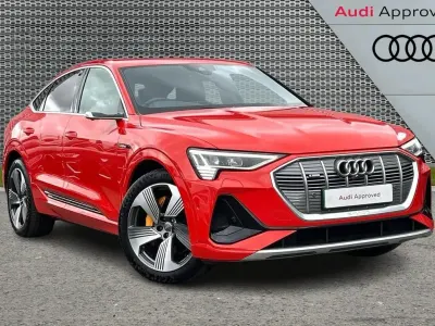 Used Audi e-tron S-Line 300 kW (408 HP) 2021 Red SUV