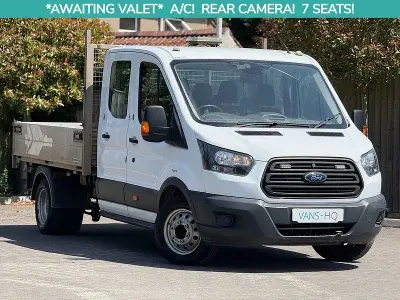 Used Ford Transit 105 HP (77 kW) 2018 White Cabriolet