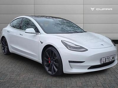Used Tesla Model 3 Performance 461 kW (627 HP) 2020 White Sedan