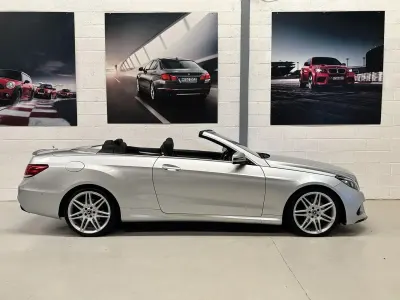 Used Mercedes E350 AMG line 258 HP (189 kW) 2017 Silver Cabriolet