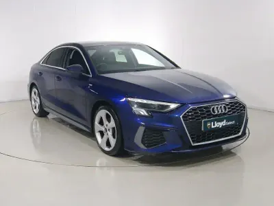 Used Audi A3 S-Line 150 HP (110 kW) 2022 Blue Sedan