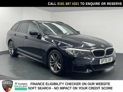 Begagnad BMW 520 M Sport 184 HK (135 kW) 2020 Svart Kombi