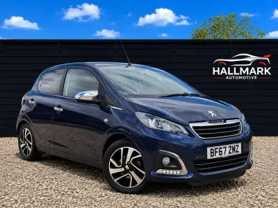Used Peugeot 108 Allure 82 HP (60 kW) 2017 Blue Hatchback