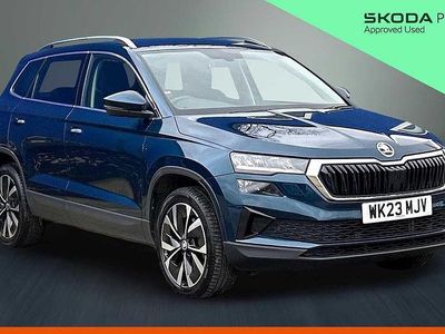 Used Skoda Karoq SE L 110 HP (80 kW) 2023 Petrol blue metallic SUV
