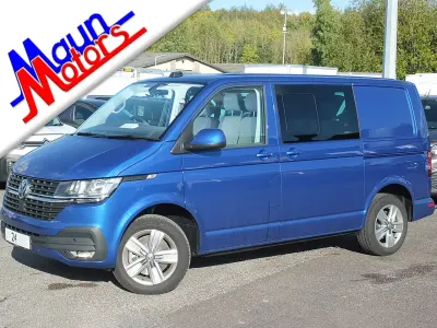 Used VW T7 Highline 110 HP (80 kW) 2024 Blue Van