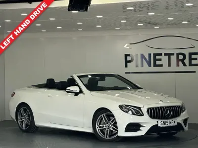 Used Mercedes E300 AMG line 245 HP (180 kW) 2019 White Cabriolet