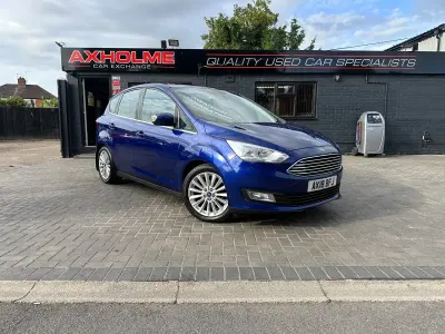 Used Ford C-MAX Titanium 125 HP (91 kW) 2018 Blue MPV