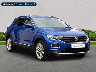 Blue Used 2021 VW T-Roc SEL SUV | £18,924 (Fair price)