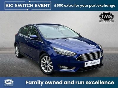 Used Ford Focus Titanium 125 HP (91 kW) 2018 Blue Hatchback