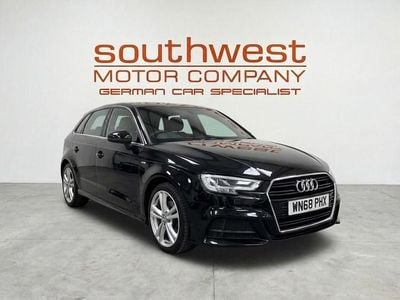 Used Audi A3 Sportback S-Line 150 HP (110 kW) 2018 Black Hatchback