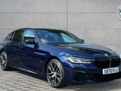 Used BMW 530e M Sport 288 HP (211 kW) 2021 Blue Sedan