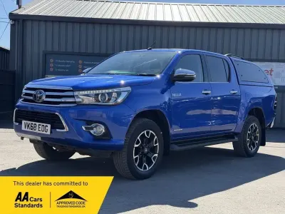 Begagnad Toyota HiLux 150 HK (110 kW) 2018 Blå Pickup