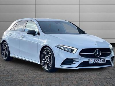 Used Mercedes A180 AMG Line Premium 136 HP (100 kW) 2022 White Hatchback