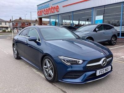 Used Mercedes CLA180 AMG Line Premium Plus 136 HP (100 kW) 2022 Blue Sedan