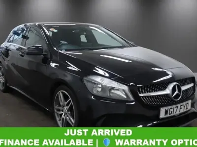 Used Mercedes A160 AMG line 102 HP (75 kW) 2017 Black Hatchback