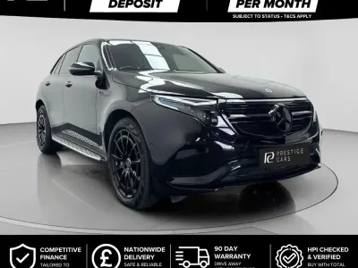Used Mercedes EQC400 AMG line 300 kW (408 HP) 2020 Black SUV