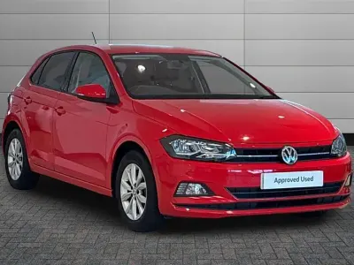 Begagnad VW Polo Match 80 HK (58 kW) 2020 Röd Halvkombi