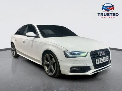 Used Audi A4 Black Edition 177 HP (130 kW) 2014 White Sedan