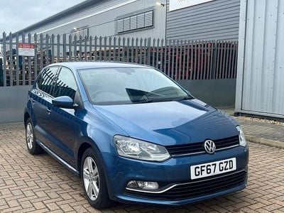 Used VW Polo Edition 75 HP (55 kW) 2017 Blue Hatchback