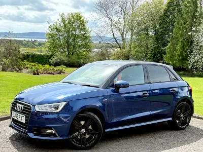 Used Audi A1 S-Line 116 HP (85 kW) 2015 Blue Hatchback