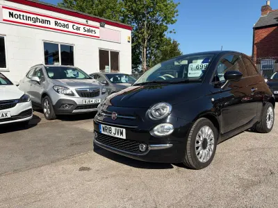 Used Fiat 500 Lounge 69 HP (50 kW) 2018 Black Hatchback