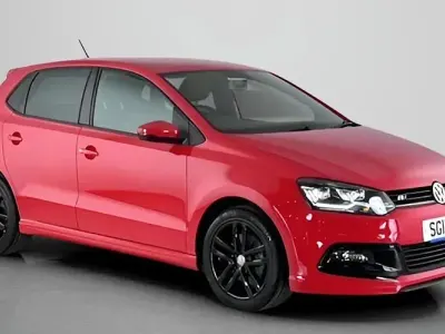 Used VW Polo R-line 110 HP (80 kW) 2017 Red Hatchback