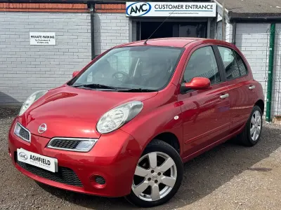 Used Nissan Micra Acenta 80 HP (58 kW) 2009 Red Hatchback
