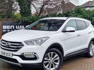 Used Hyundai Santa Fe Premium 2018 White SUV