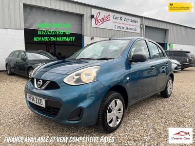 Blue Used 2014 Nissan Micra Visia Hatchback | £3,750 (Expensive)