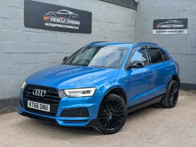 Used Audi Q3 Black Edition 150 HP (110 kW) 2017 Blue SUV