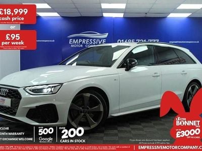 Used Audi A4 Black Edition 163 HP (119 kW) 2020 White Estate