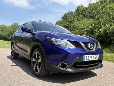 Used Nissan Qashqai N-TEC 115 HP (84 kW) 2015 Blue SUV