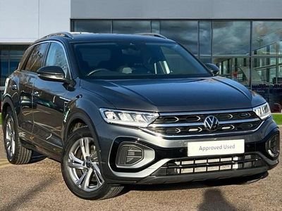 Indium grey metallic Used 2025 VW T-Roc R-line SUV | £27,396 (Fair price)