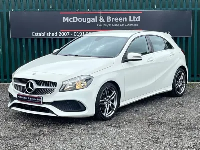 Used Mercedes A160 AMG line 2017 White Hatchback
