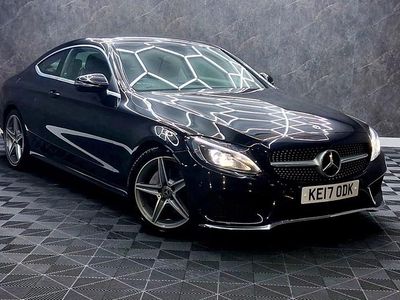Used Mercedes C220 AMG line 170 HP (125 kW) 2017 Black Coupe
